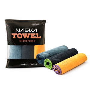 Kit 3 Panos Microfibra Automotivo Premium Naska 300GSM